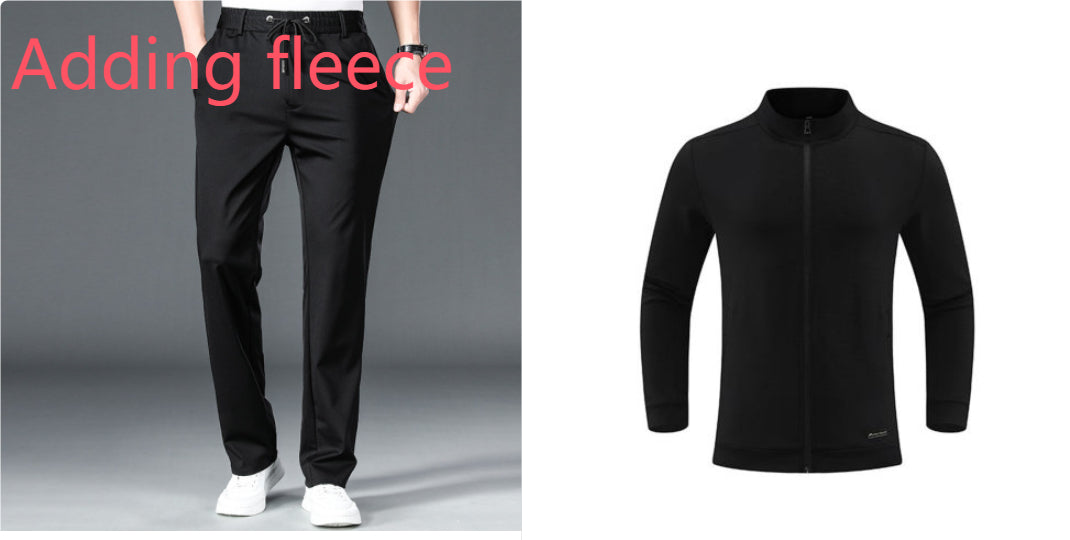 Men's Windproof Sport Jacket – Stand Collar & Stretch Fabric