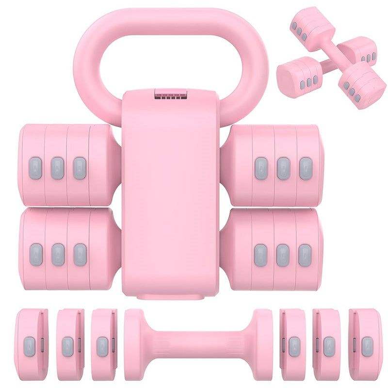 Multifunctional Dumbbells 2in 1 Home Dumbbell Kettlebells Adjustable Weight