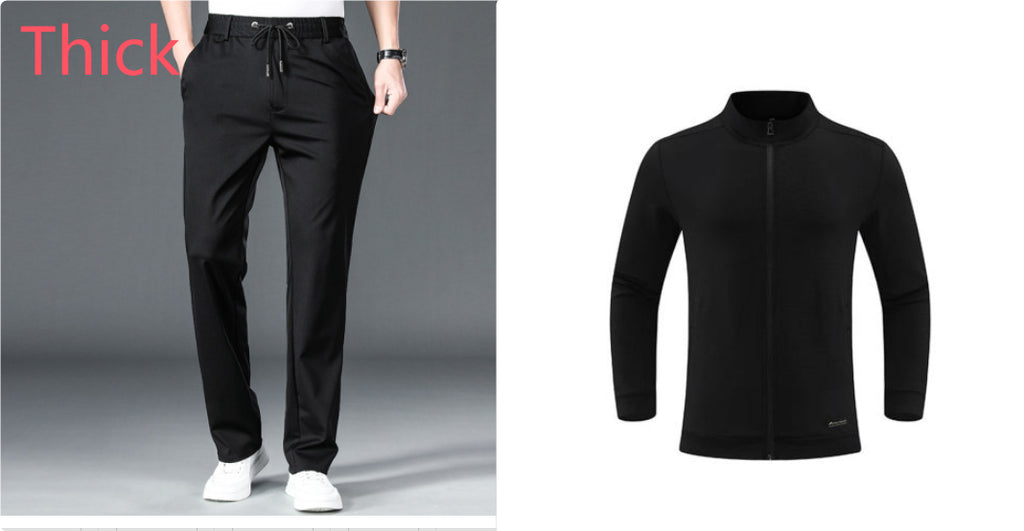 Men's Windproof Sport Jacket – Stand Collar & Stretch Fabric