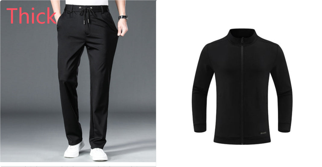 Men's Windproof Sport Jacket – Stand Collar & Stretch Fabric